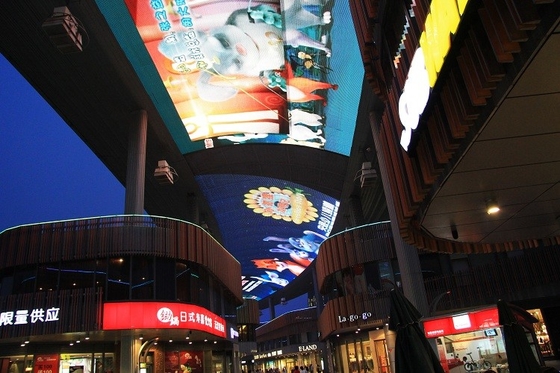 P50 Full Color Led Strip Screen Advertising Transparent Led Display Screen